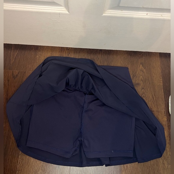 C Active Navy Athletic Skirt with Built in Shorts - Picture 2 of 4
